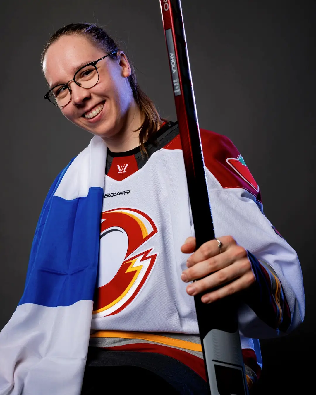 Portrait of goaltender Sanni Ahola